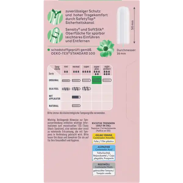Băng vệ sinh Tampon Facelle Super Plus, 32 chiếc Băng vệ sinh Tampon Facelle Super Plus, 32 chiếc