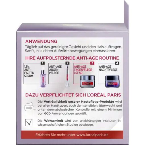 Kem dưỡng da Loreal Revitalift Filler TAG LFS50 chống lão hóa, giảm nhăn ban ngày, 50ml