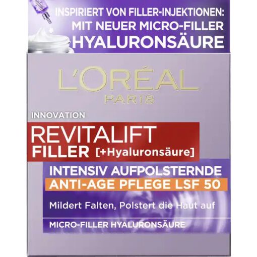 Kem dưỡng da Loreal Revitalift Filler TAG LFS50 chống lão hóa, giảm nhăn ban ngày, 50ml