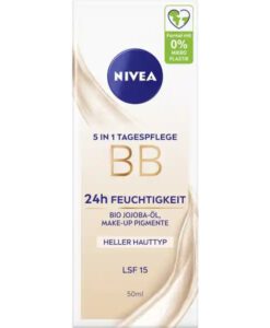 Kem nền Nivea BB 5in1 Tagespflege Heller Hauttyp LSF15 - tone sáng, 50ml