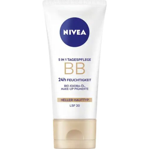 Kem nền Nivea BB 5in1 Tagespflege Heller Hauttyp LSF15 - tone sáng, 50ml