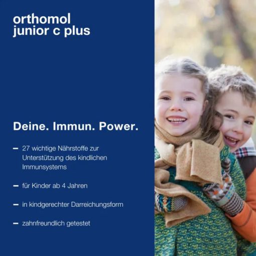 Tăng đề kháng Orthomol Junior C Plus Kautabletten dạng viên cho trẻ em, 30 gói