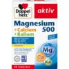 Viên uống bổ sung magie Doppelherz Magnesium 500 + Calcium + Kalium, 30 viên