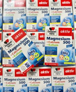 Viên uống bổ sung magie Doppelherz Magnesium 500 + Calcium + Kalium, 30 viên