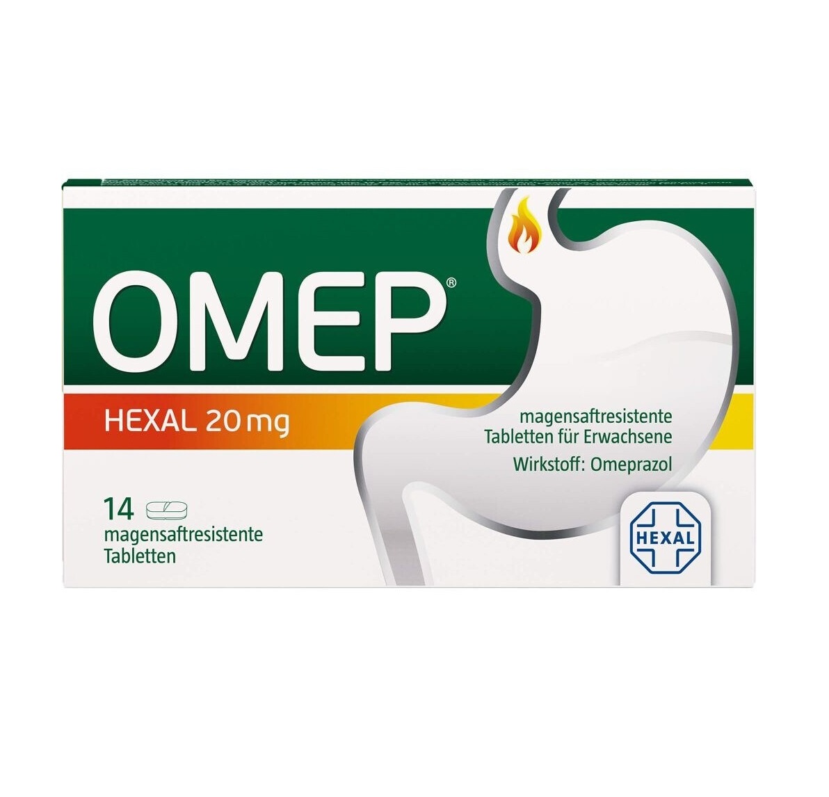 Viên uống dạ dày OMEP Hexal 20mg, 14 viên