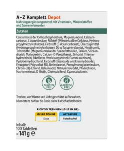 Vitamin tổng hợp altapharma A-Z Depot, 100 viên