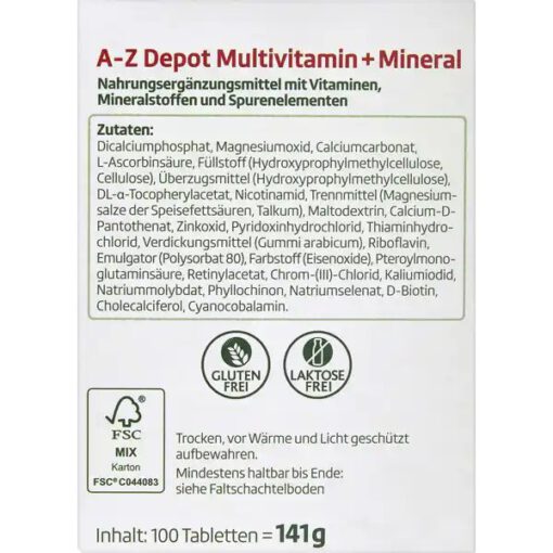 Vitamin tổng hợp altapharma A-Z Depot, 100 viên