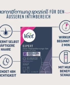 Bộ tẩy lông vùng kín Veet Expert Intim-Haarentfernungs-Set, 2x50ml