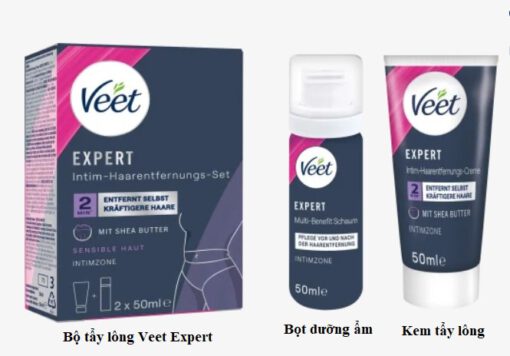 Bộ tẩy lông vùng kín Veet Expert Intim-Haarentfernungs-Set, 2x50ml