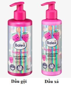 Cặp gội xả Balea Happy Berry hương mâm xôi cho bé, 1 cặp