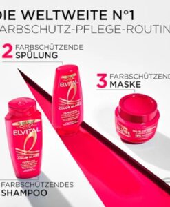 Dầu gội Loreal Elvital Color Glanz cho tóc nhuộm, 400ml