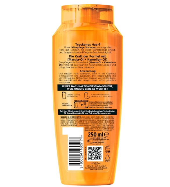 Dầu gội Loreal Elvital Öl Magique cho tóc khô, 250ml Dầu gội Loreal Elvital Öl Magique cho tóc khô, 250ml