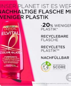 Dầu xả Loreal Elvital Color Glanz cho tóc nhuộm, 200ml