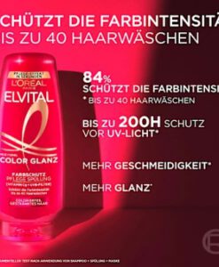 Dầu xả Loreal Elvital Color Glanz cho tóc nhuộm, 200ml