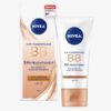 Kem nền Nivea BB 5in1 Tagespflege Mittlerer bis Dunkler Hauttyp LSF15 - tone trung bình tối, 50ml