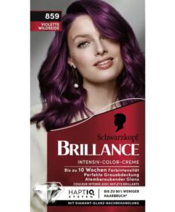 Thuốc nhuộm tóc Brillance Intensiv Color Creme 859 Violette Wildseide - màu tím lụa vilolet, 1 hộp