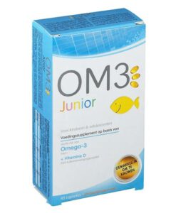 Viên uống OM3 Junior bổ sung Omega-3 và vitamin A, D cho trẻ em từ 6-15 tuổi, 45 viên