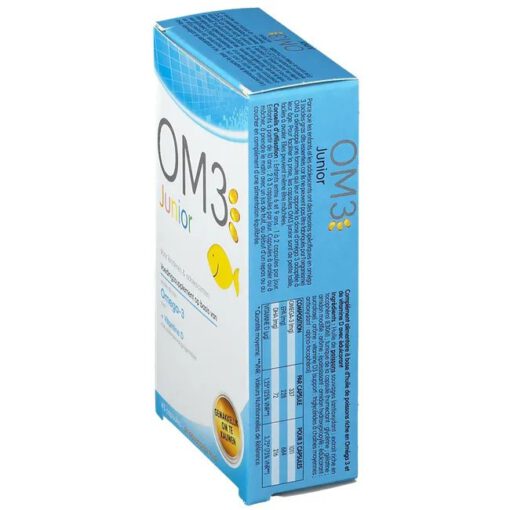 Viên uống OM3 Junior bổ sung Omega-3 và vitamin A, D cho trẻ em từ 6-15 tuổi, 45 viên