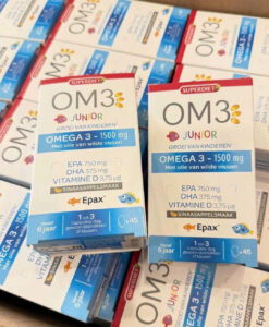 Viên uống OM3 Junior bổ sung Omega-3 và vitamin D cho trẻ em từ 6-15 tuổi, 45 viên