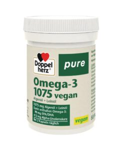 Viên uống Omega-3 thuần chay Doppelherz Pure Omega-3 1075 Vegan, 80 viên