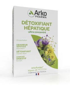 Detox thải độc gan ArkoPharma Détoxifiant Hépatique, 20 ống