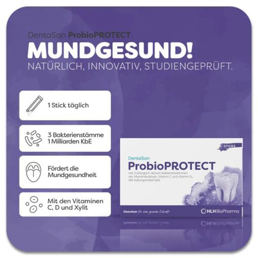 Men khoang miệng DentaSan ProbioPROTECT chăm sóc răng miệng, 14 gói