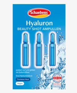 Tinh chất Schaebens Hyaluron Beauty Shot Ampullen cấp nước, giảm nhăn, làm căng da, 3x1ml