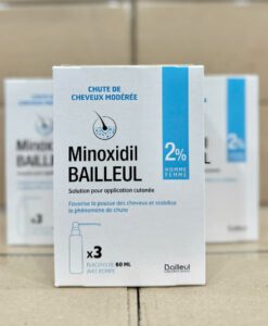 Xịt mọc tóc, chống rụng tóc Minoxidil Bailleul 2 %, 3 chai x 60ml