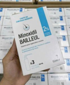 Xịt mọc tóc, chống rụng tóc Minoxidil Bailleul 2 %, 3 chai x 60ml