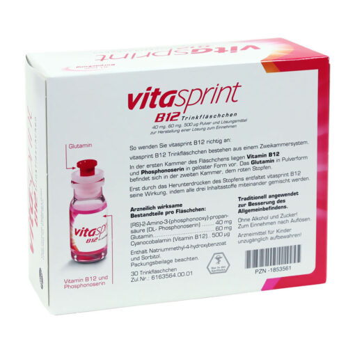 Chai uống Vitasprint B12 Trinkfläschchen tăng cường sức khỏe thể chất và hệ thần kinh
