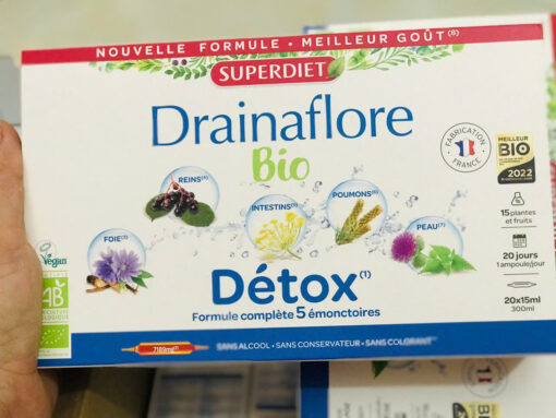 Detox thải độc chuyên sâu SUPERDIET Drainaflore Bio, 20 ống