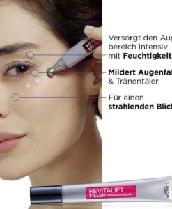 Kem dưỡng mắt Loreal Revitalift Filler AUGE chống lão hóa, giảm nếp nhăn, 15ml