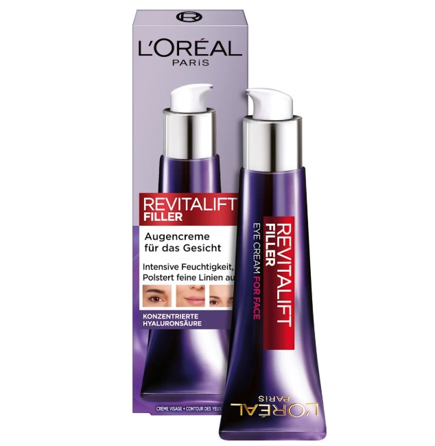 Kem dưỡng mắt Loreal Revitalift Filler Augencreme chống lão hóa, giảm nếp nhăn, 30ml Kem dưỡng mắt Loreal Revitalift Filler Augencreme chống lão hóa, giảm nếp nhăn, 30ml