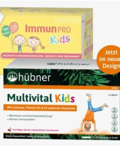 Siro Hubner Multivital Kids tăng đề kháng, tăng chiều cao, 15 gói