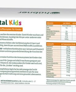 Siro Hubner Multivital Kids tăng đề kháng, tăng chiều cao, 15 gói