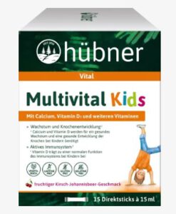 Siro Hubner Multivital Kids tăng đề kháng, tăng chiều cao, 15 gói