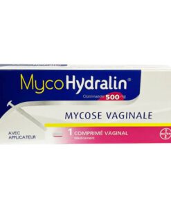 Thuốc đặt phụ khoa MycoHydralin Clotrimazol 500 mg điều trị viêm nhiễm phụ khoa, 1 hộp