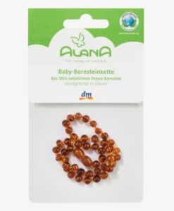 Vòng hổ phách ALANA Baby Bernsteinkette Braun- màu nâu, 1 chiếc