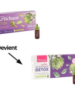 Chai uống Milical Extra Artichaut Detox thải độc gan, 7 ống x 10ml