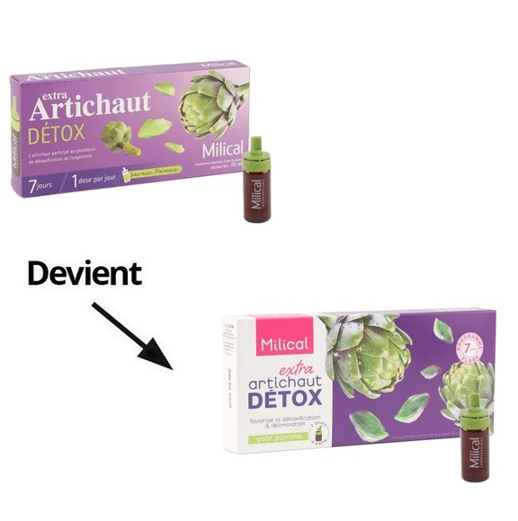 Chai uống Milical Extra Artichaut Detox thải độc gan, 7 ống x 10ml Chai uống Milical Extra Artichaut Detox thải độc gan, 7 ống x 10ml