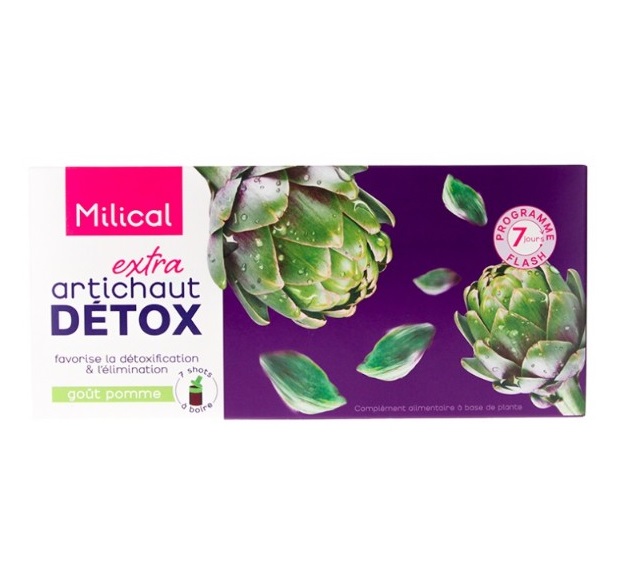 Chai uống Milical Extra Artichaut Detox thải độc gan, 7 ống x 10ml Chai uống Milical Extra Artichaut Detox thải độc gan, 7 ống x 10ml