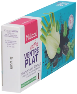 Chai uống Milical Extra Ventre Plat Detox thải độc ruột, giảm mỡ bụng, 7 ống x 10ml