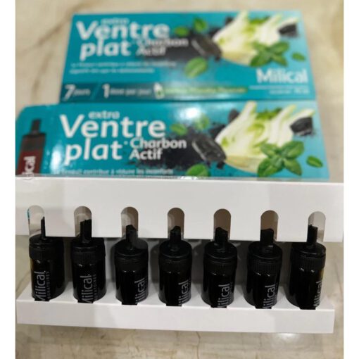 Chai uống Milical Extra Ventre Plat Detox thải độc ruột, giảm mỡ bụng, 7 ống x 10ml