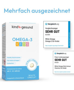 Viên nang dầu cá White Omega Kids Omega-3 cho trẻ em, 90 viên