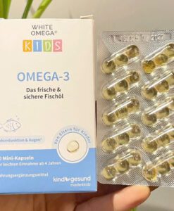 Viên nang dầu cá White Omega Kids Omega-3 cho trẻ em, 90 viên