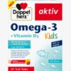 Viên nhai Doppelherz Omega-3 + vitamin D3 Kids cho trẻ em, 27 viên