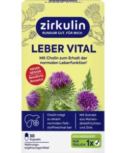 Viên uống bổ gan Zirkulin Leber-Vital Mariendistel Dragees, 30 viên