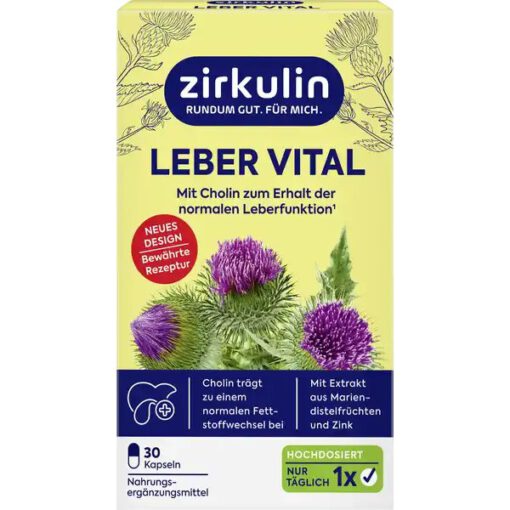 Viên uống bổ gan Zirkulin Leber-Vital Mariendistel Dragees, 30 viên