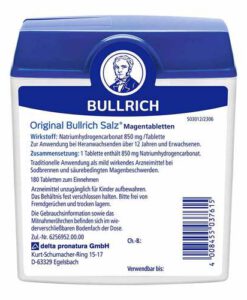 Viên uống Bullrich Salz Magentabletten chống ợ nóng, trào ngược dạ dày, 180 viên