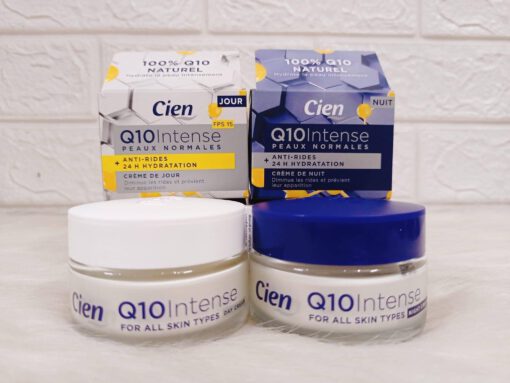 Bộ kem dưỡng ngày đêm Cien Q10 Intense chống lão hóa, giảm nếp nhăn, 1 bộ